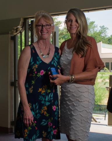 Jodi Bowersox presented award for Children's Books by Judy White